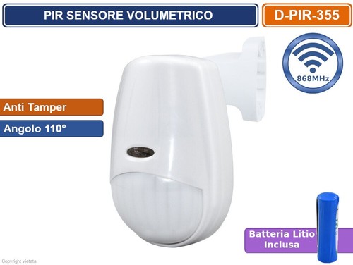 Sensore volumetrico wireless - volumetrico,